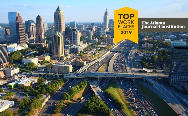 Atlanta, Georgia, Downtown Skyline Aerial view